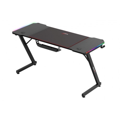 Gamingbord Hero 3.3 RGB - sort, 140 x 60 cm