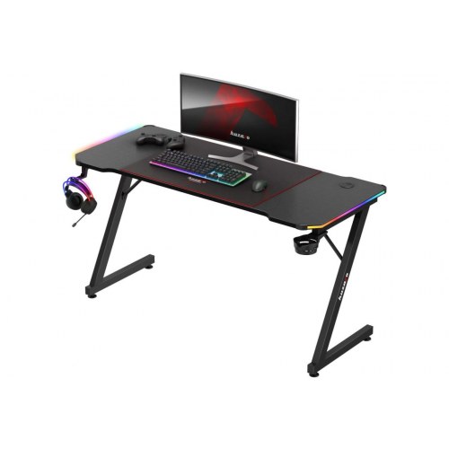 Gamingbord Hero 3.3 RGB - sort, 140 x 60 cm