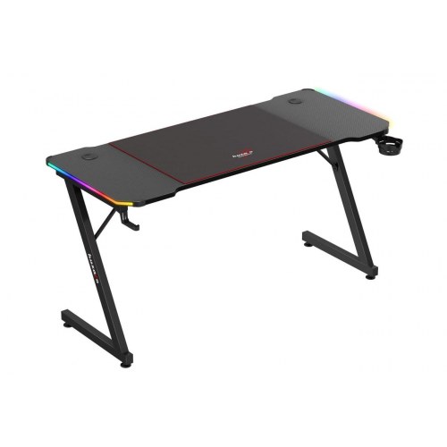 Gamingbord Hero 3.3 RGB - sort, 140 x 60 cm