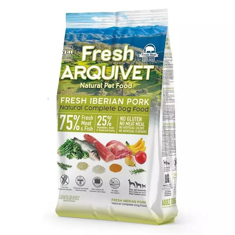 Hundefoder ARQUIVET Fresh Iberian Pork & Fish – semiblødt 2,5 kg
