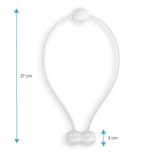 Gardinsnore med magnet Amelia Home Montreal – turkis, 2 stk.