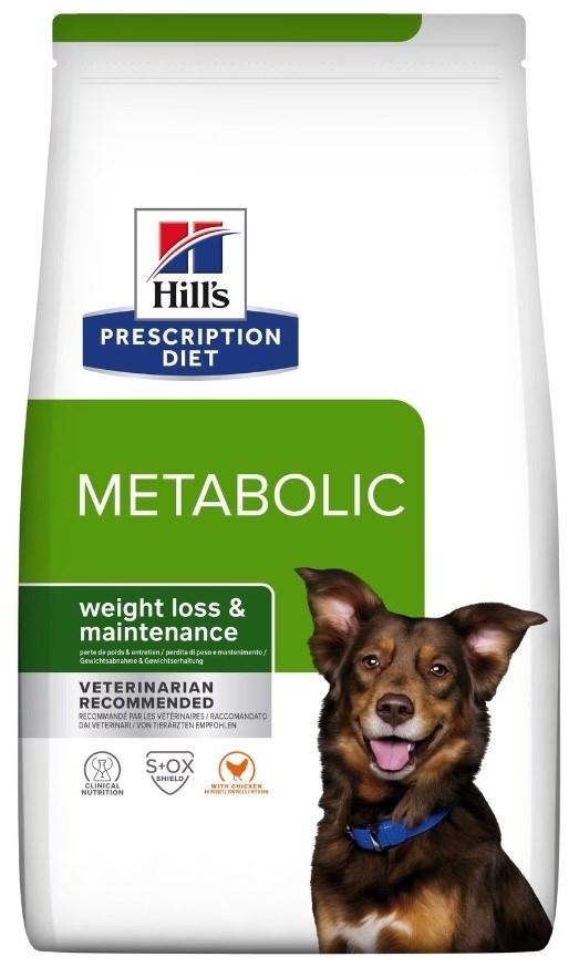 Hundefoder til vægttab – Hill's Prescription Diet Metabolic kylling, 12 kg