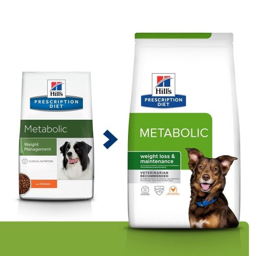 Hundefoder til vægttab – Hill's Prescription Diet Metabolic kylling, 12 kg