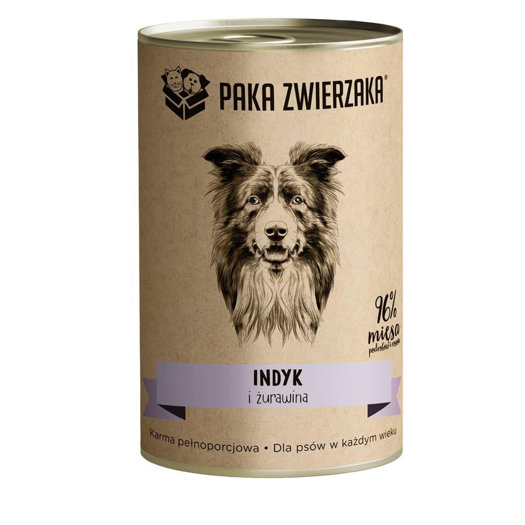 Hundefoder vådfoder PAKA ZWIERZAKA - kalkun og tranebær 400 g