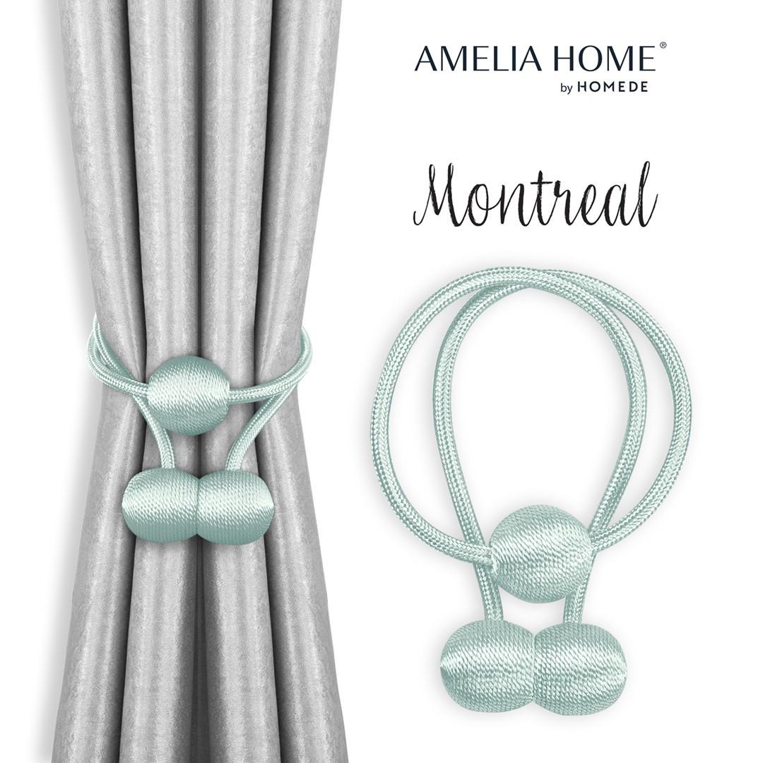 Gardinholder med magnet - Amelia Home Montreal, himmelblÃ¥ (sÃ¦t af 2)