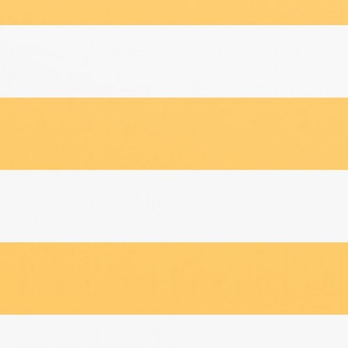 Altanafskærmning 90x400 cm oxfordstof hvid og gul