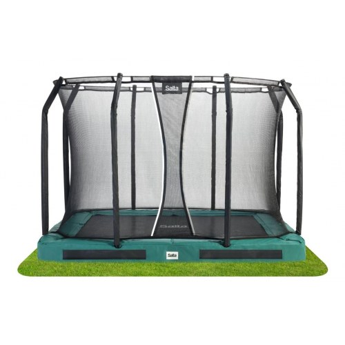 Trampolin Salta Premium Ground 305 × 214 – grøn, rektangulær