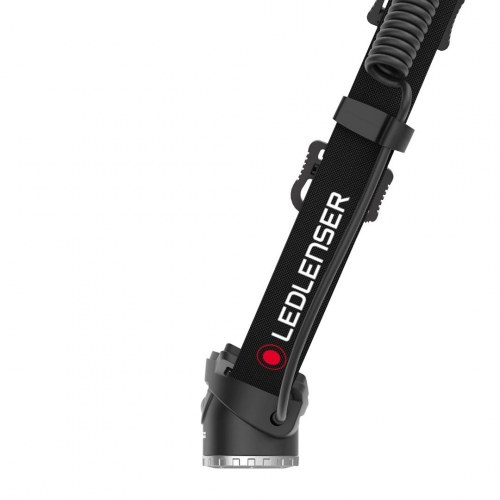 Pandelygte LED – Ledlenser H8R, sort/rød
