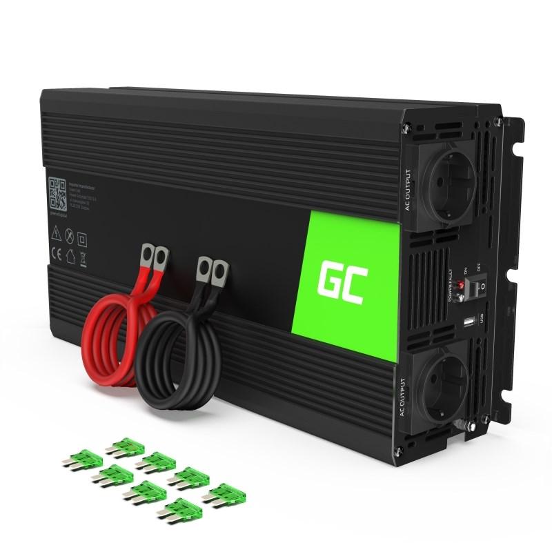 Green Cell® Car Power Inverter Converter 24V to 230V 1500W/3000W