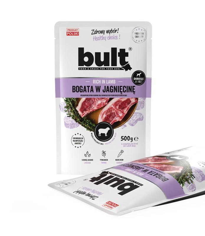Hundefoder vådfoder med lam – bult – 500 g