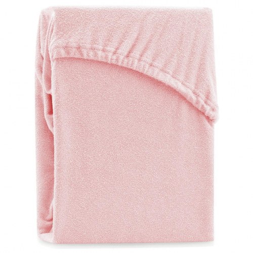Stræklagen frotte 120–140x200 pudderlyserød – AmeliaHome Ruby