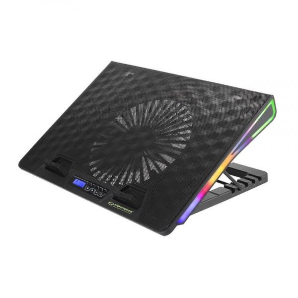 Kølepad til laptop - Esperanza EGC101, 800 RPM, sort billede