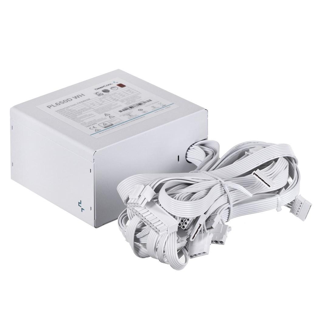 Strømforsyning ATX 650 W - DeepCool PL650D, hvid billede