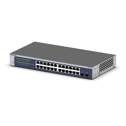 Gigabit switch NETGEAR GS724Tv6 managed, 24 porte + 2 SFP
