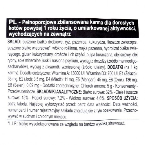 Kattemad tørfoder Royal Canin Regular Fit 32 400 g - voksen kat, kylling/majs