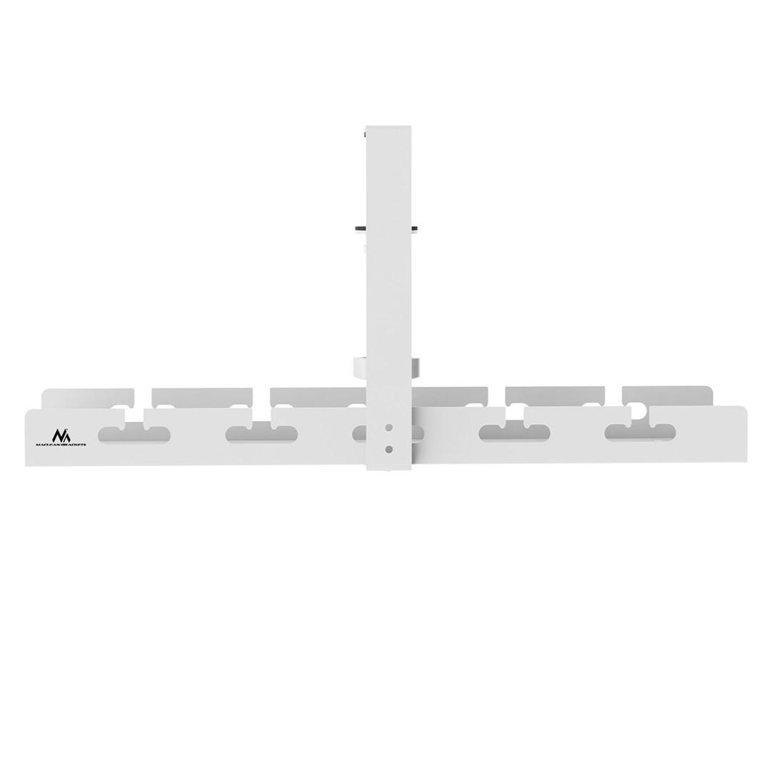 Kabelbakke til skrivebord – Maclean under-bord kabelorganizer, hvid, 5 kg (MC-105 W)