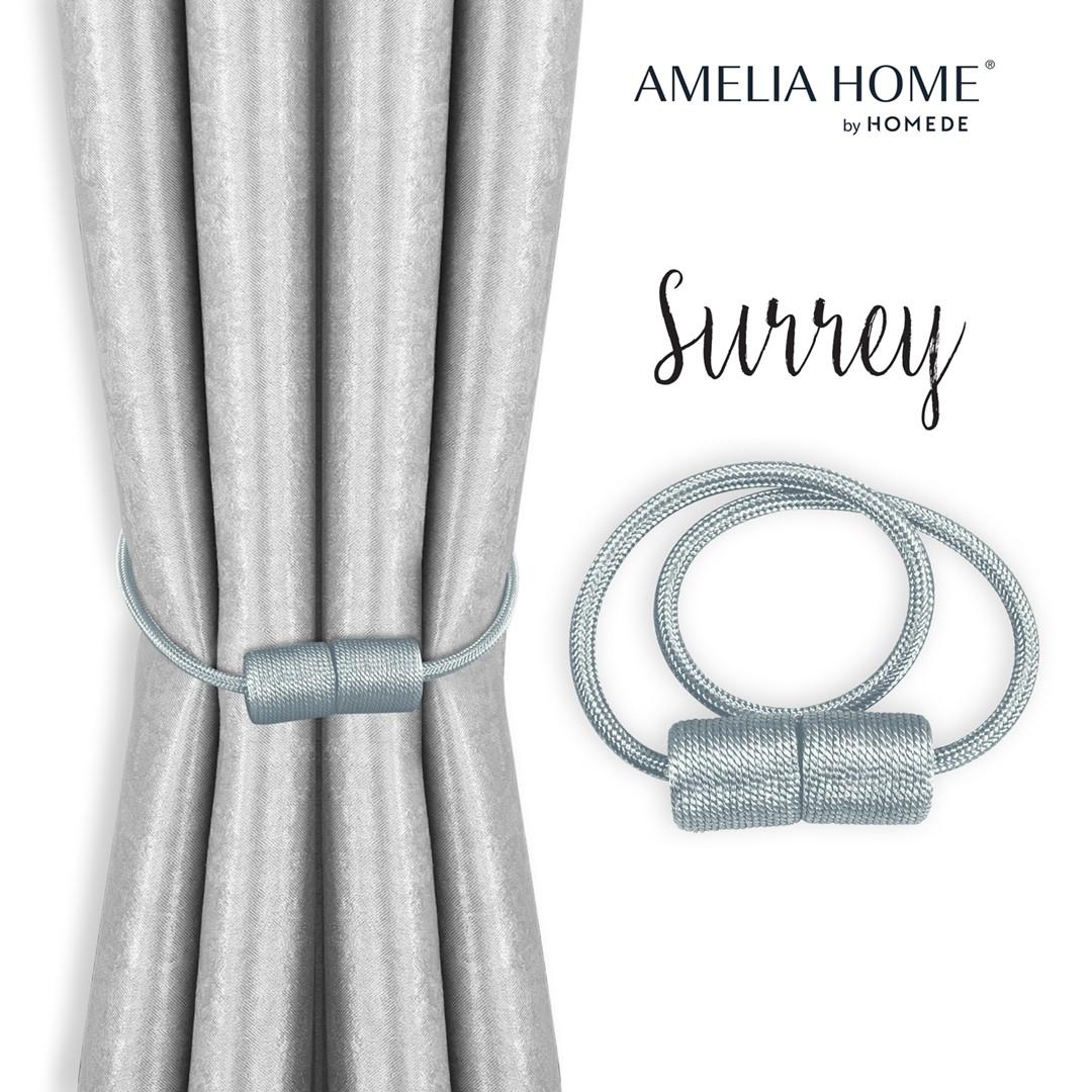 Gardinholdere med magnet - Amelia Home Surrey, grÃ¥, 2 stk.