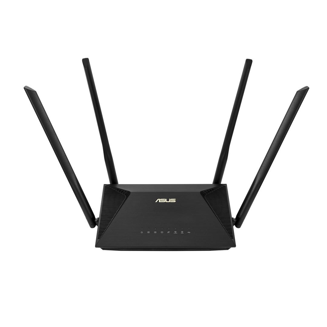 Wi‑Fi 6 router – ASUS RT‑AX53U, dual‑band, Gigabit, sort
