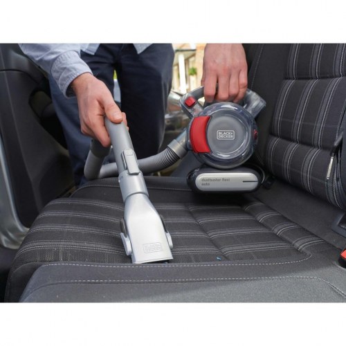 Håndstøvsuger til bil Black+Decker PD1200AV, posefri - grå/orange