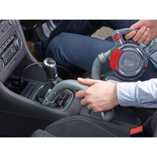 Håndstøvsuger til bil Black+Decker PD1200AV, posefri - grå/orange