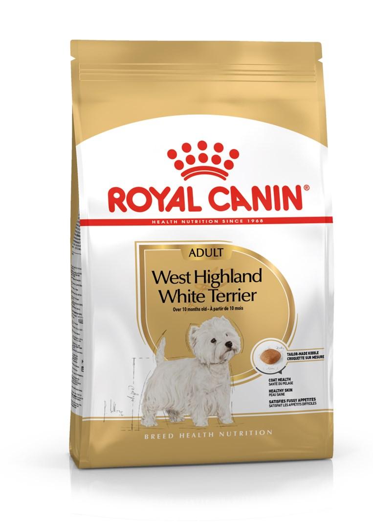 Hundefoder Royal Canin West Highland White Terrier Adult, tørfoder - 3 kg