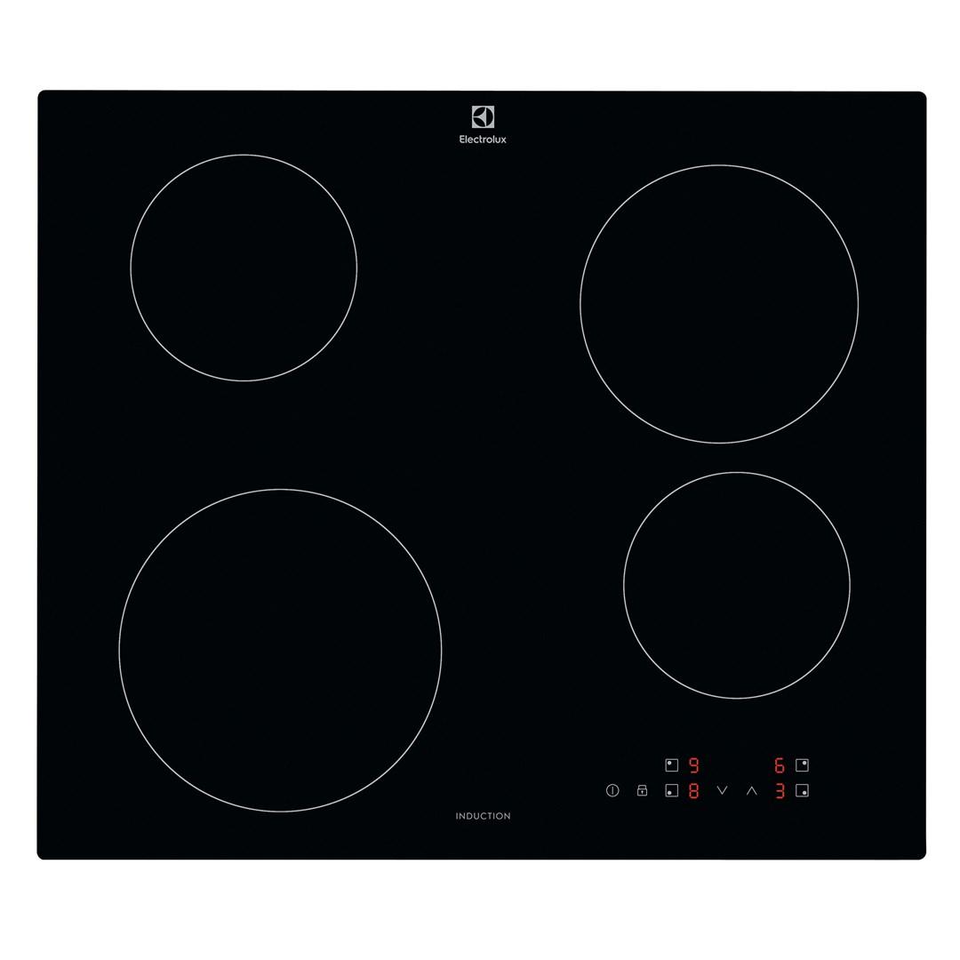 Electrolux Serie 300 LIB60420CK, Sort, Indbygget, 59 cm, Zone induktionskogeplade, Keramisk, 4 zone(s)