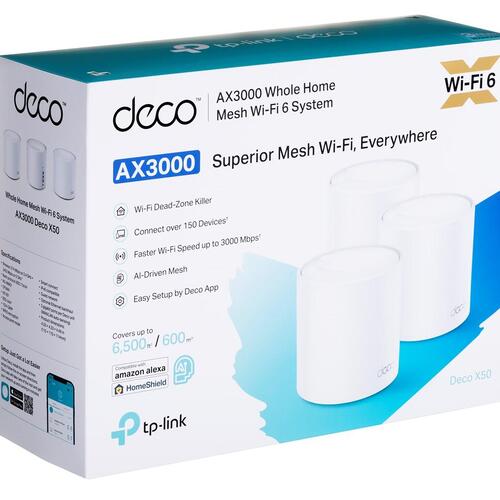 Mesh WiFi 6 system TP-Link AX3000 – 3-pak