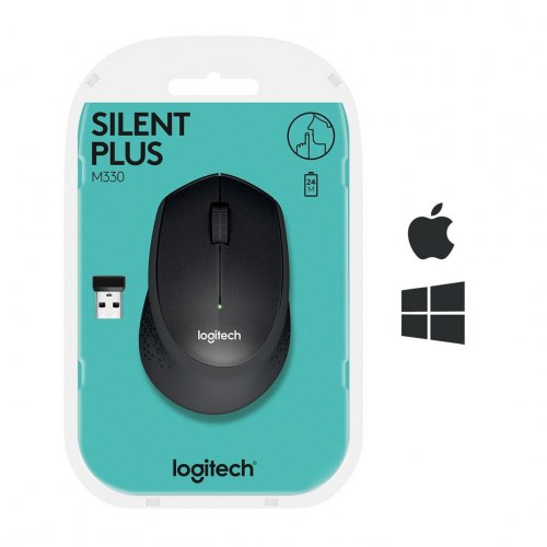 Trådløs mus Logitech M330 Silent Plus – sort