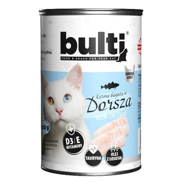 Vådfoder til kat – bult Rich in cod, 400 g