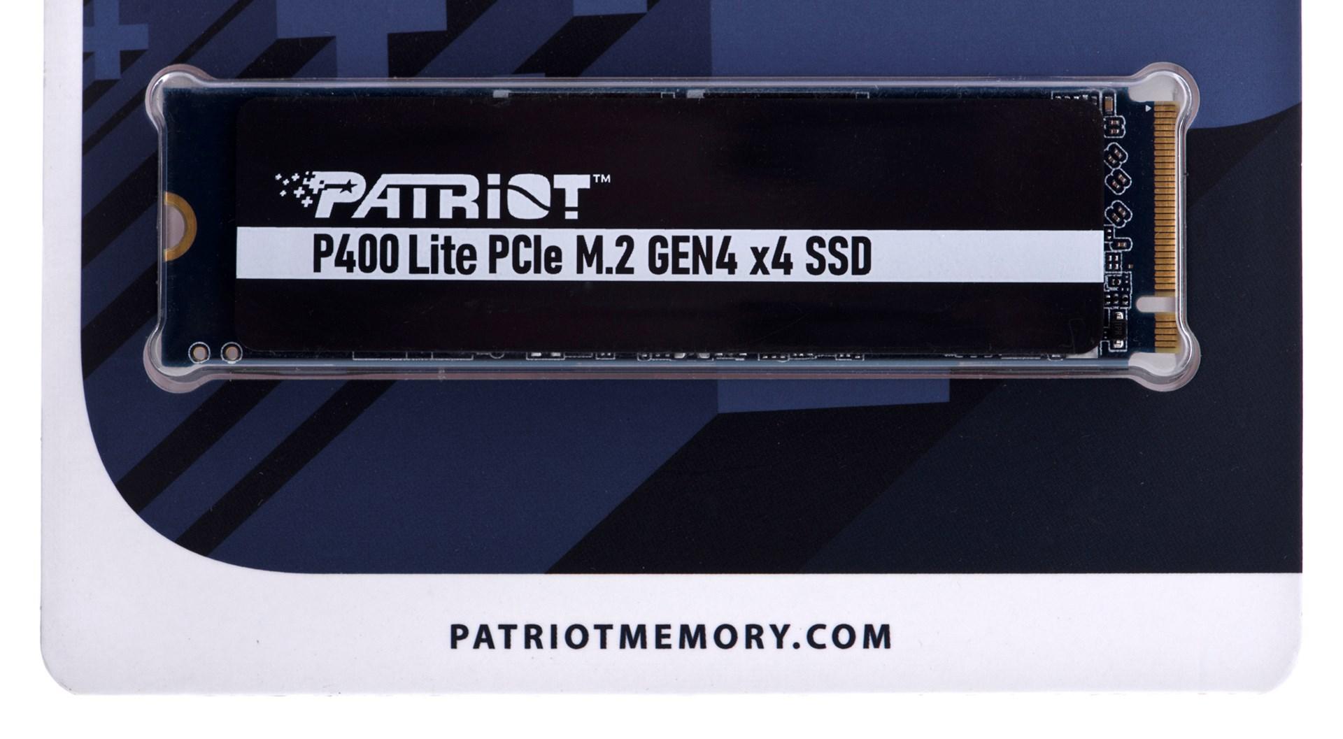 SSD M.2 NVMe Patriot P400 Lite PCIe Gen4 x4 - 1 TB billede