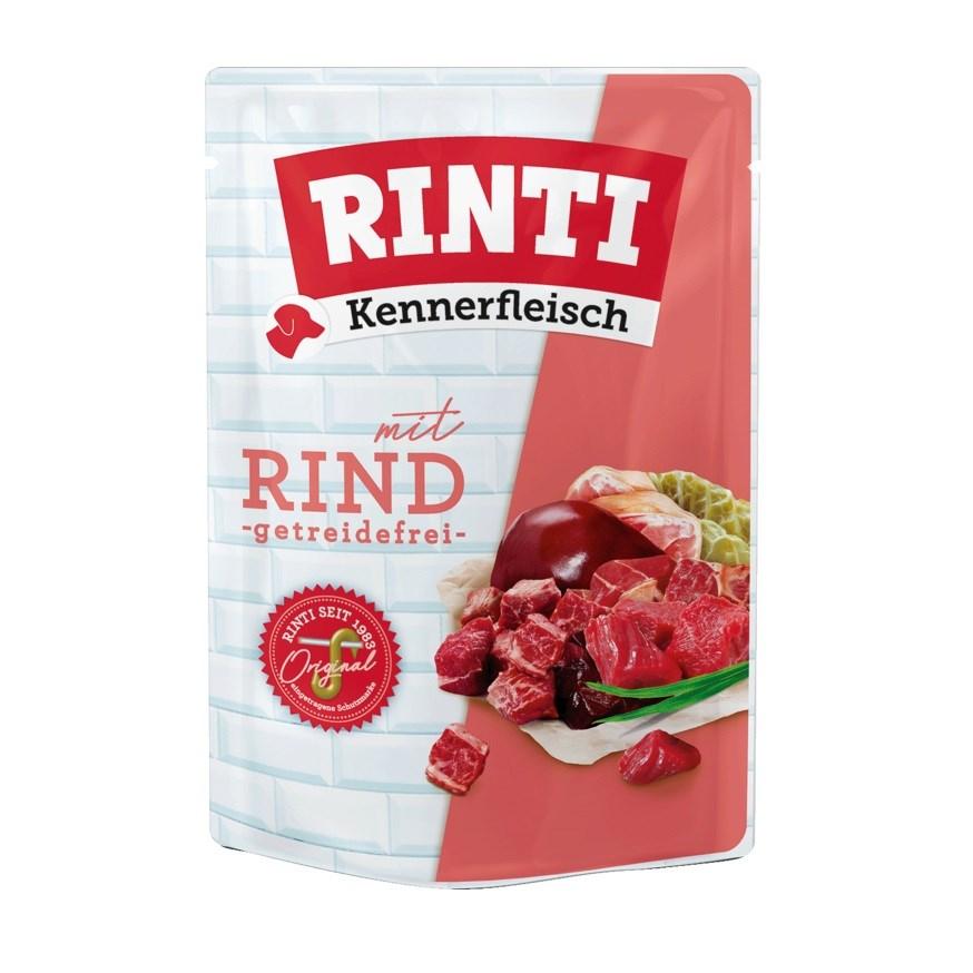 Hundefoder vådfoder RINTI Kennerfleisch oksekød 400 g