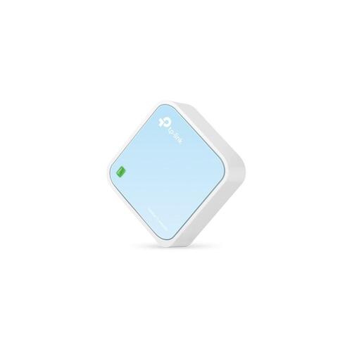 Trådløs router TP-Link TL-WR802N 300 Mbit/s 2,4 GHz – blå/hvid
