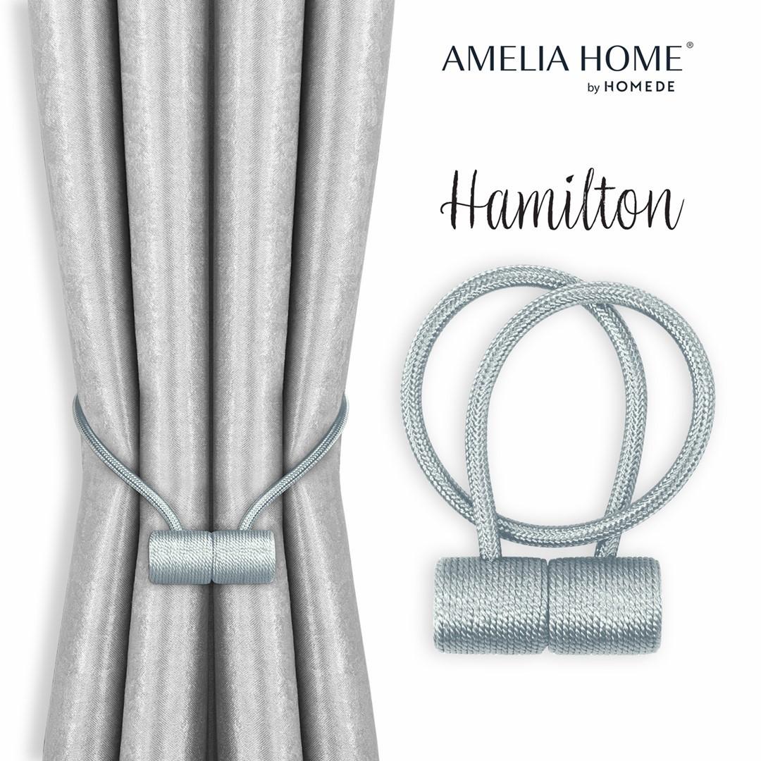 Gardinholdere med magnet - Amelia Home Hamilton, grÃ¥ (sÃ¦t af 2)
