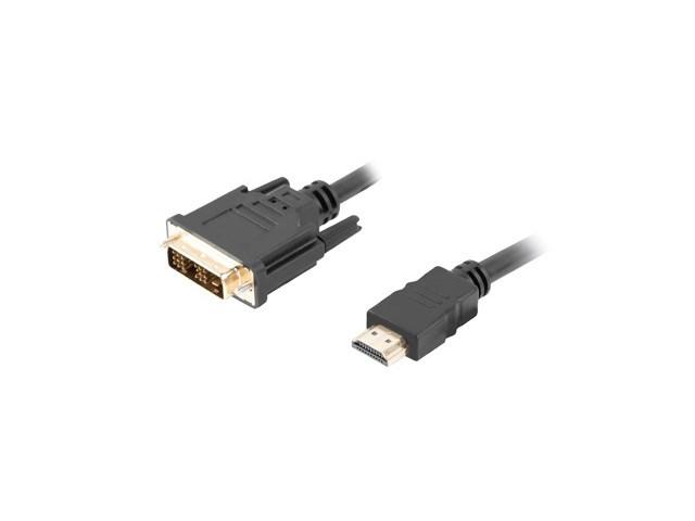 HDMI til DVI-D kabel 3 m – Lanberg – sort billede