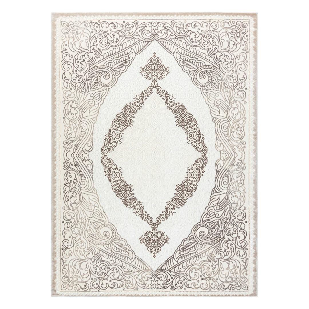 GulvtÃ¦ppe - Hakano Iona Ornament 6, creme/beige 160Ã220 cm