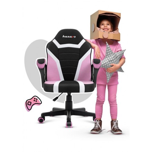 Gamerstol til børn Huzaro Ranger 1.0 - Pink Mesh