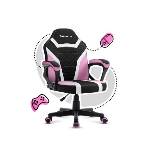 Gamerstol til børn Huzaro Ranger 1.0 - Pink Mesh