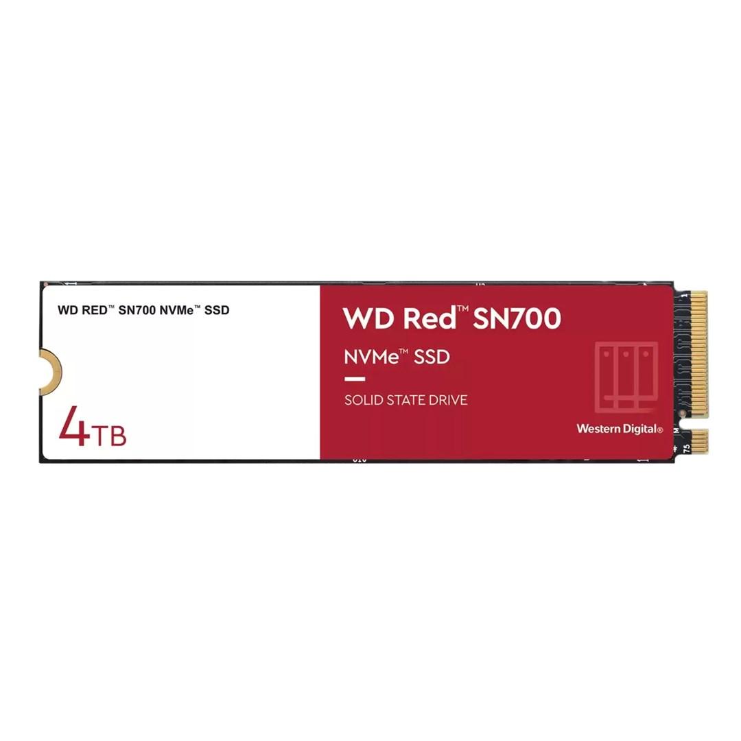 NVMe SSD WD Red SN700 4 TB M.2 PCIe 3.0 til NAS billede