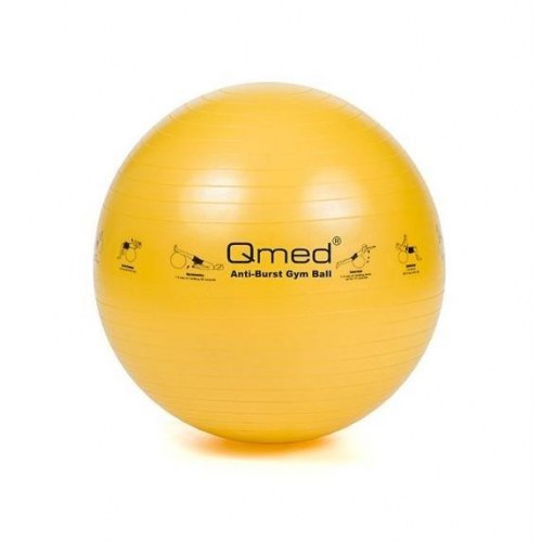 Træningsbold 45 cm med pumpe – MDH ABS/anti-burst, gul