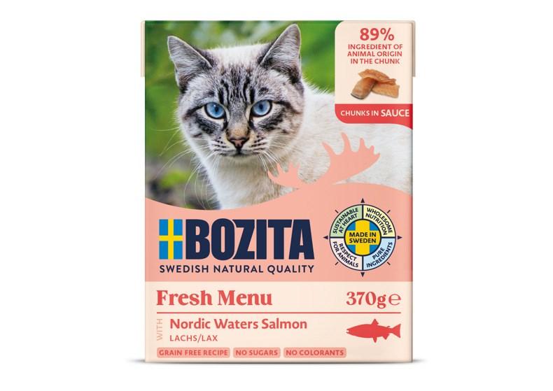 Vådfoder til kat - BOZITA Laks 370 g billede