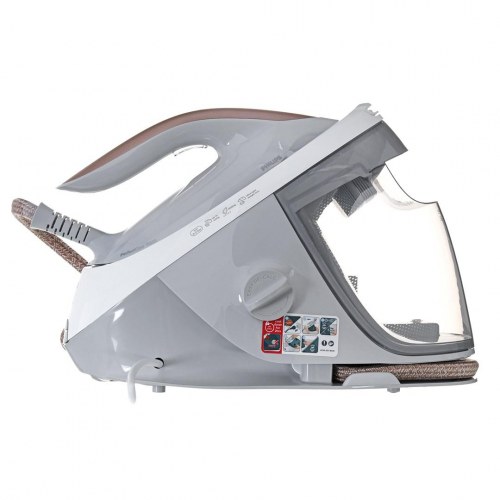 Dampsystem strygejern Philips 7000-serien PSG7040/10 - 2.100 W, 1,8 l, SteamGlide Elite, guld/hvid
