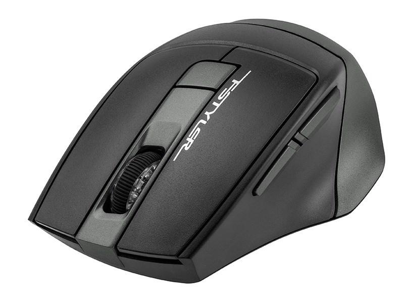 Trådløs mus A4 TECH Fstyler FB35 – 2,4 GHz & Bluetooth, 2000 dpi, grå billede