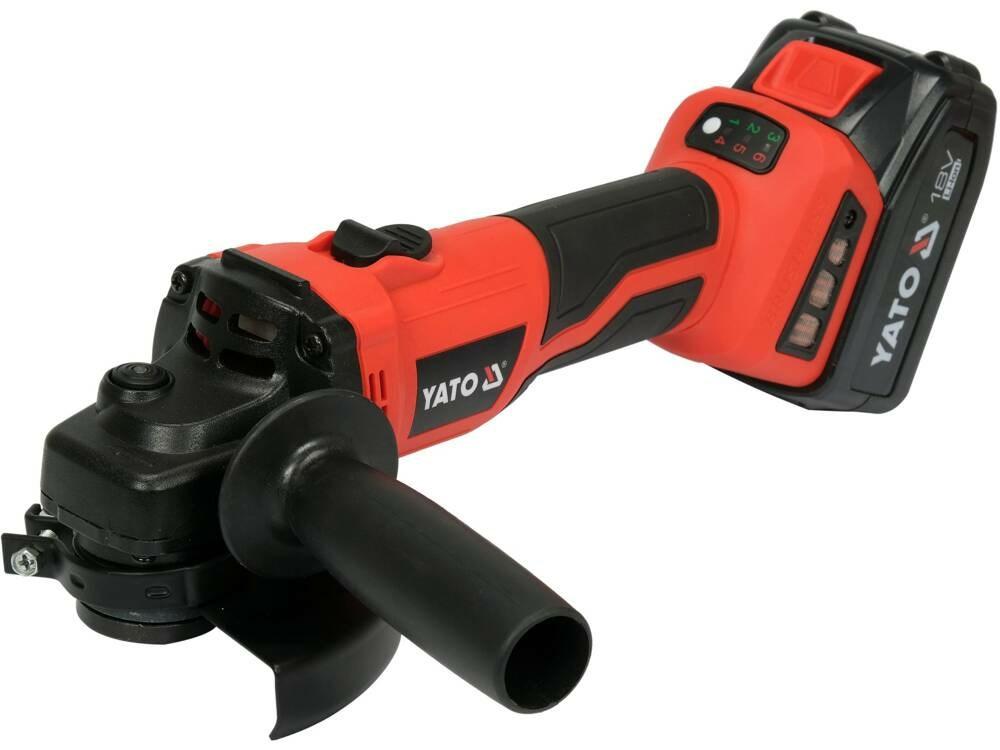 Vinkelsliber 18 V Li-Ion – YATO YT-828295, 1,26 kg
