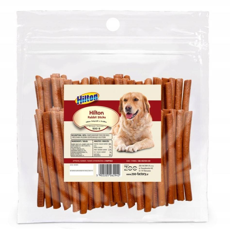 Hundegodbidder Hilton Soft Rabbit Sticks – 500 g