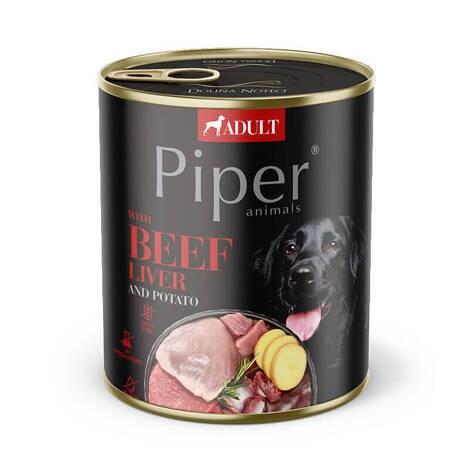 Hundefoder vådfoder - Dolina Noteci Piper med okselever og kartoffel 800 g