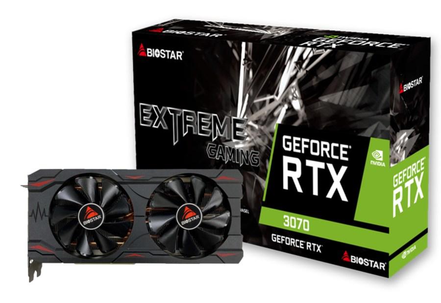 Grafikkort NVIDIA GeForce RTX 3070 8 GB - Biostar VN3706RM82 billede