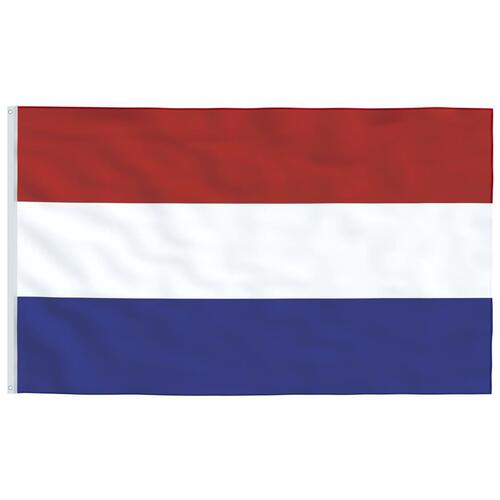 Holland flag og flagstang 4 m aluminium