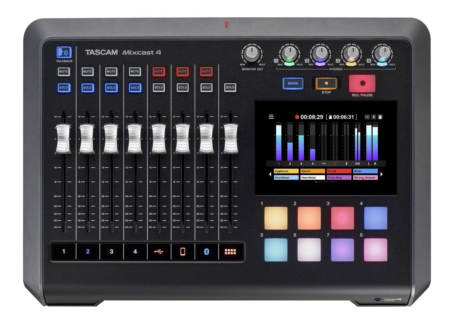 Podcast mixer TASCAM Mixcast 4 - lydmixer til podcastoptagelse billede