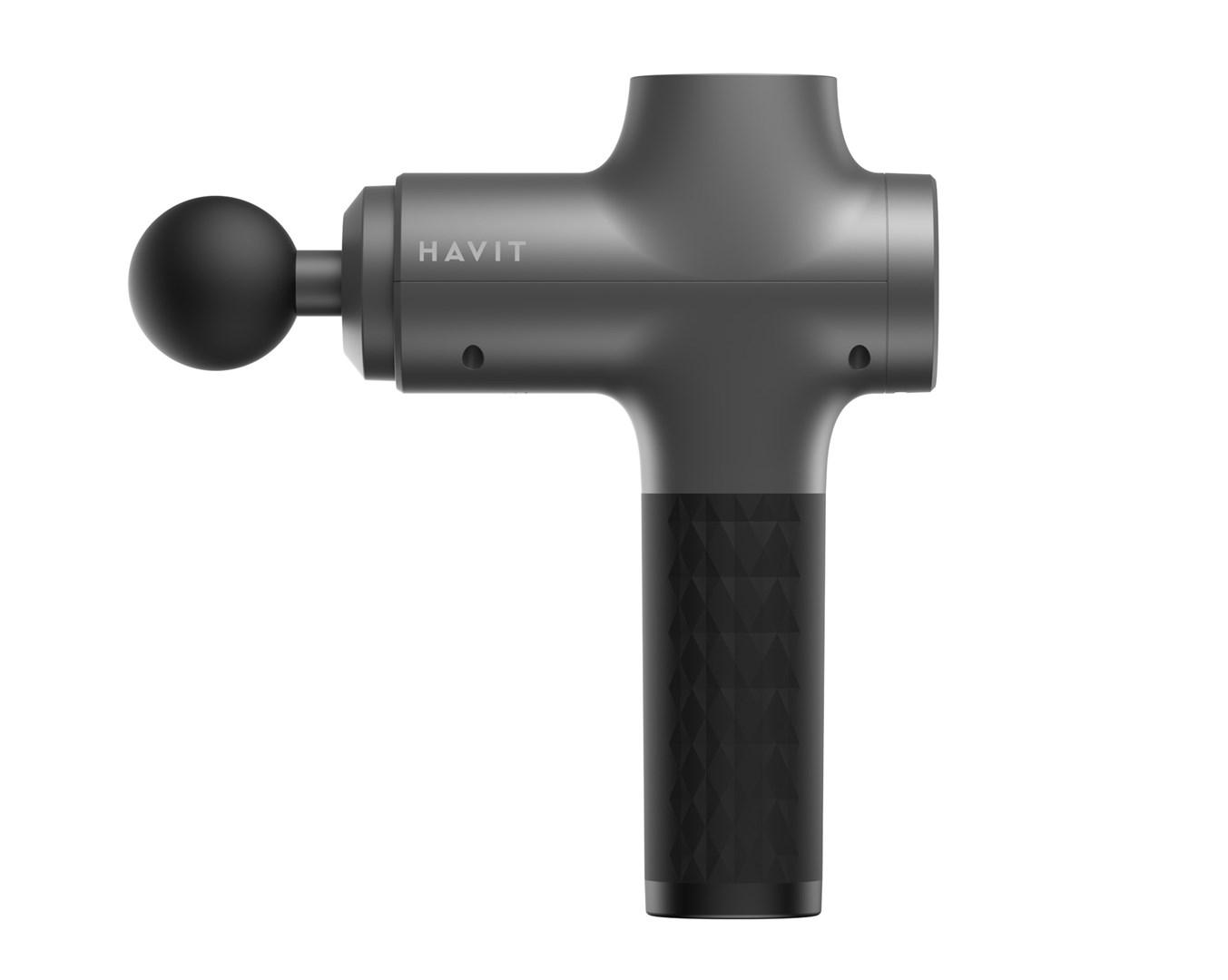 Massagepistol Havit MG1503 - trådløs håndholdt massager, sort