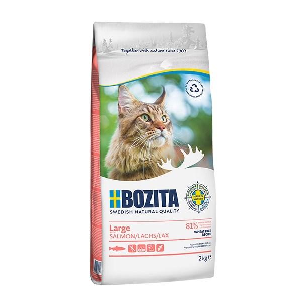 Kattemad tørfoder BOZITA Large hvede-fri laks 2 kg